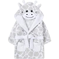 Albornoz con capucha para bebé- diseño de oso panda y pato Blanco jirafa 18-24 Meses